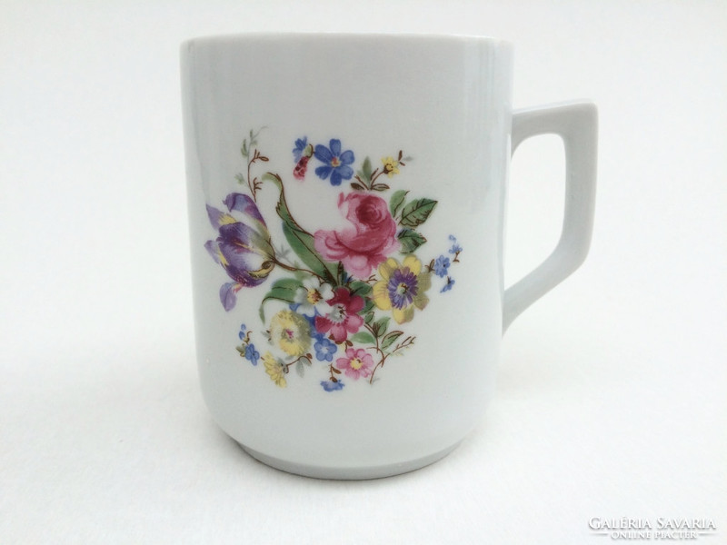 Old vintage zsolnay porcelain floral mug old tea cup 1 pc