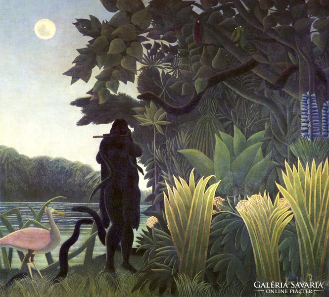 Henri rousseau - the snake charmer - reprint