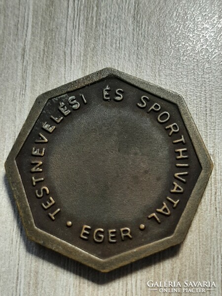 Testnevelési és sport hivatal Eger  bronz emlékérem