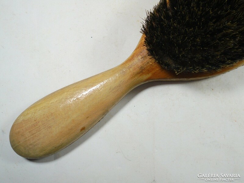 Old retro wooden hairbrush brush toilet - approx. From the 1970s