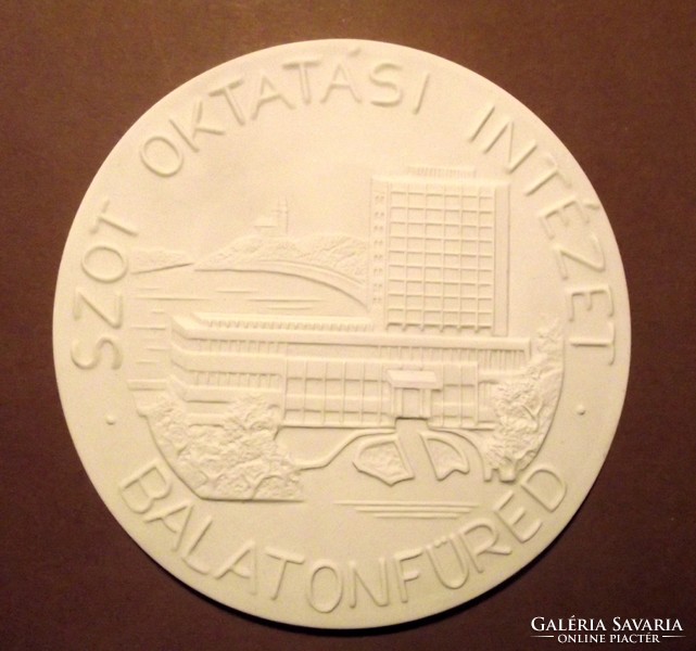 Herend plaque, educational institution -füred hotel balatonfüred
