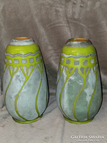 Pair of Balázs Badár vases