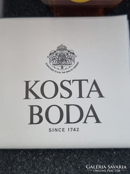 Kosta boda-bertil vallien design glass owl signed artwork