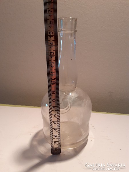 Régi likőrös palack Braun-féle kis üveg