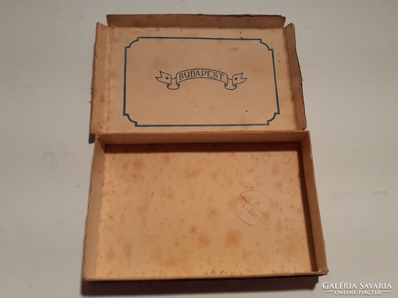 Old smoker box budapest cigarette tobacco packaging cigarette paper box