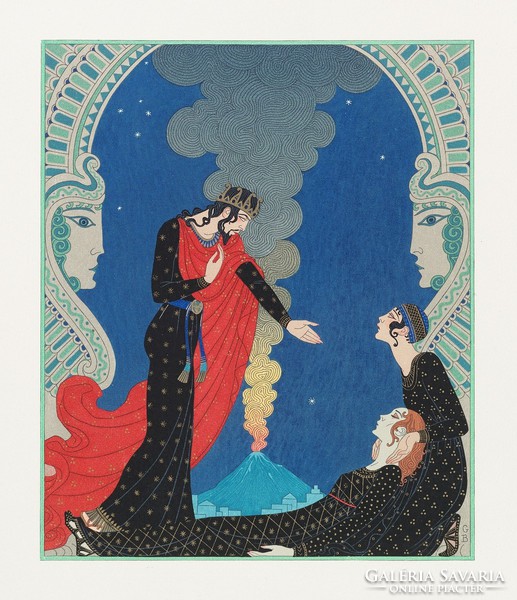 George Barbier - Empedocles and Panthea - reprint