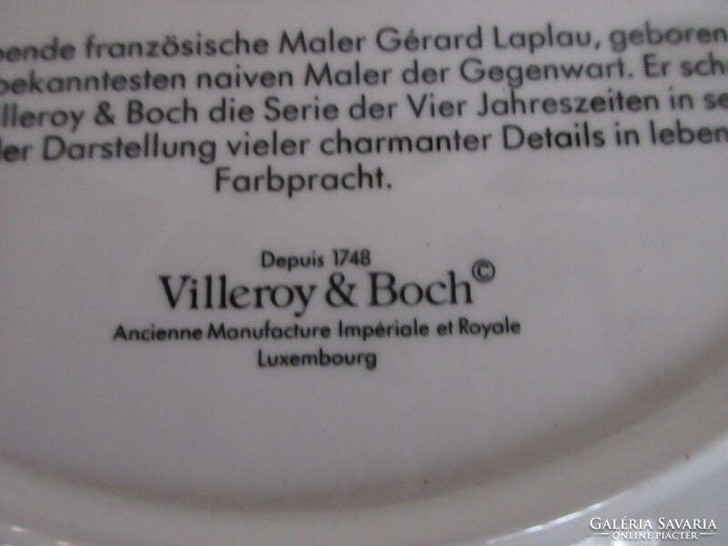 Antique, villeroy § boch wall plate. From the seasons, summer. Negotiable!