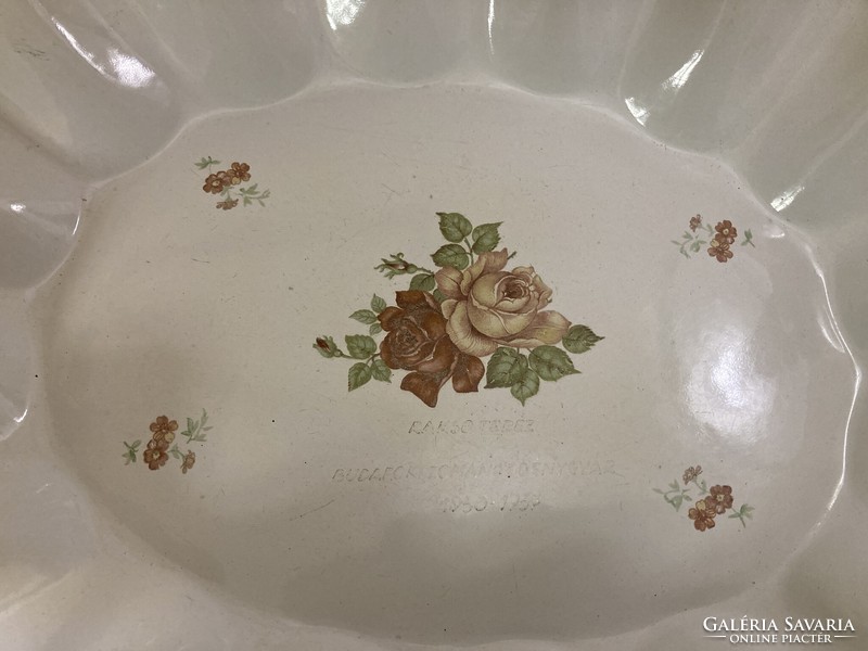 Budafoki enamel unique bowl with inscription