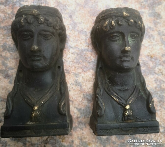 Empire empire furniture ornaments in a pair of bronze copper casting, Biedermeier sphinx