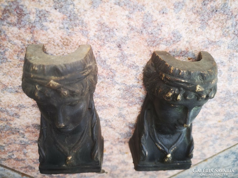 Empire empire furniture ornaments in a pair of bronze copper casting, Biedermeier sphinx