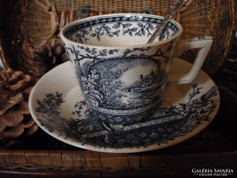 Antique faience tea cup