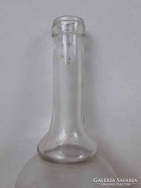 Old braun labeled glass beverage bottle 24.5 Cm