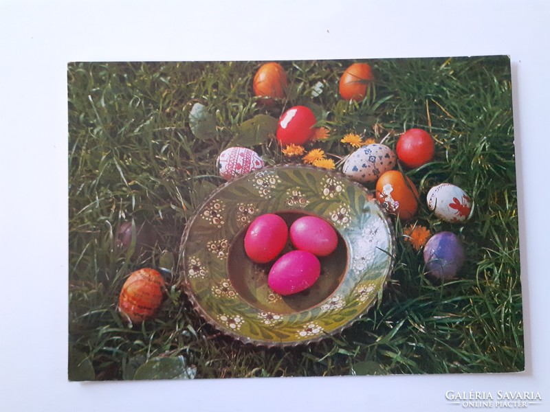 Retro Easter postcard 1979 ceramic photo postcard