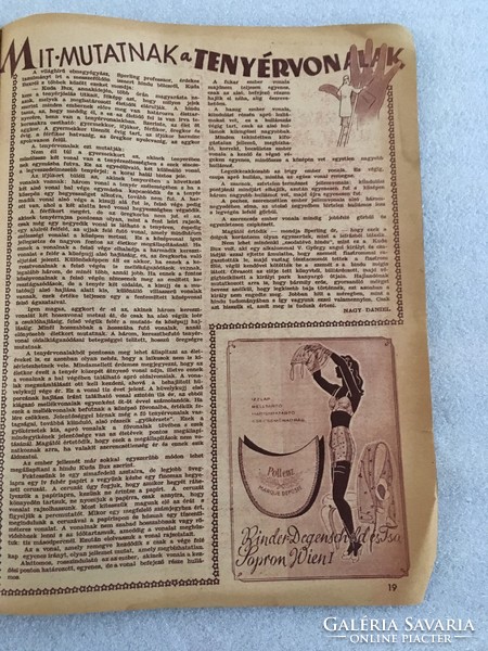 Hungarian women's magazine, October 10, 1943, Volume V, Issue 29