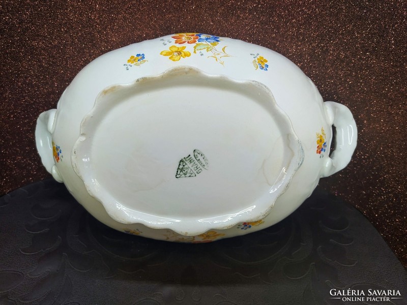 Hungarian ceramic association - granite factory - oval ceramic soup bowl