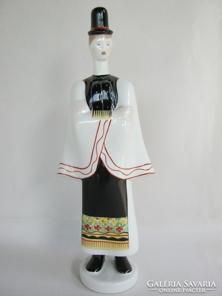 Aquincum porcelain is a large-scale bachelor in folk costume