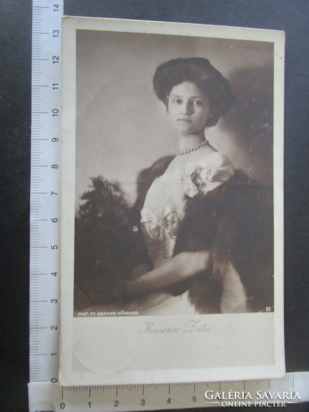 1916 Coronation of Buda, the last crowned Hungarian queen Zita Habsburg, original photo sheet image