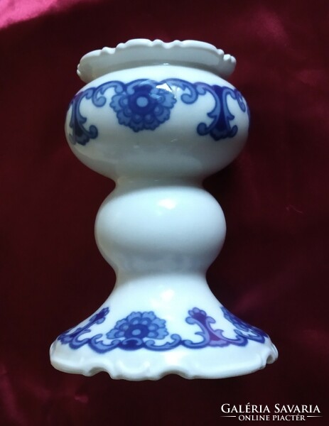 Wallendorf cobalt blue porcelain candle holder 11 cm