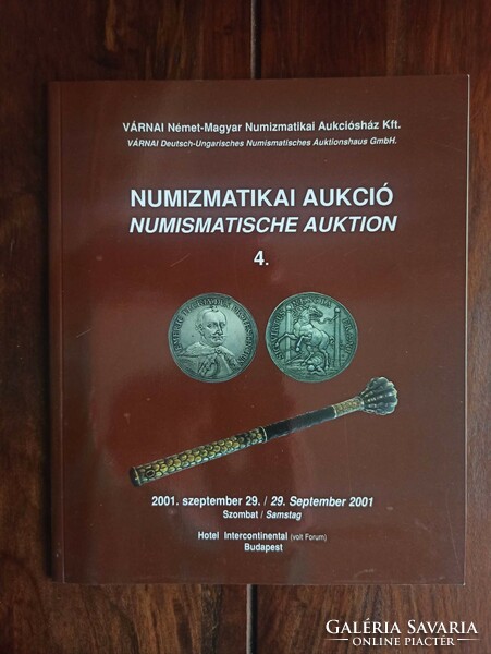 Öt darab (3 magyar + 2 külföldi) numizmatikai árverési katalogus 1994 - 2001