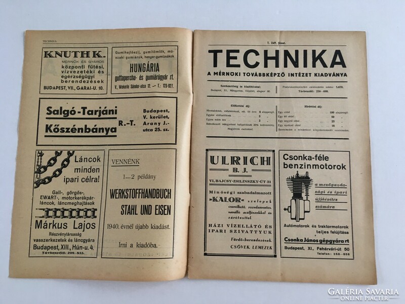 Technika - A Mérnöki Továbbképző Intézet kiadványai, 1946. 249. füzet