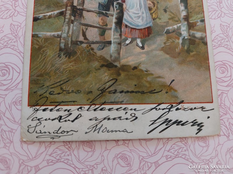 Old postcard 1900 postcard