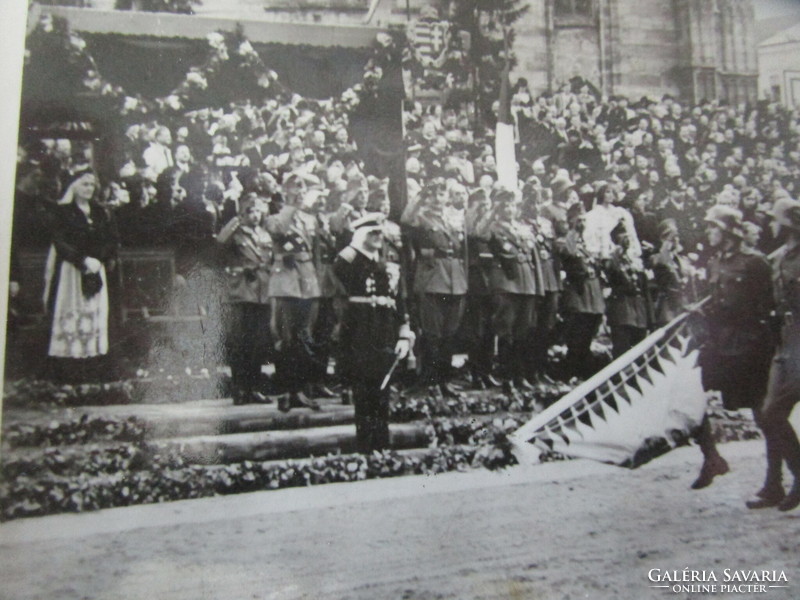 1940 CLUJ Kolozsvár bevonulás korabeli képeslap Horthy Miklós kormányzó + neje Purgly Magdolna