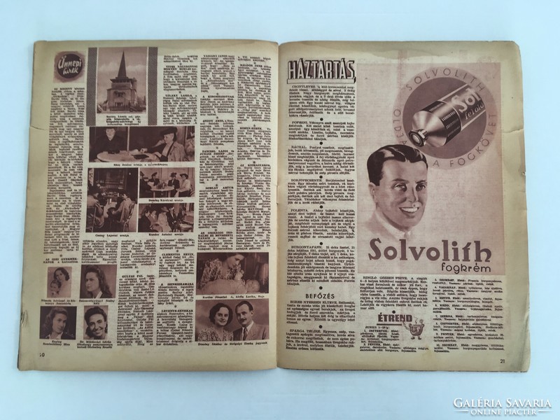 Hungarian women's magazine, June 1, 1944, Vi. Grade 16. Number