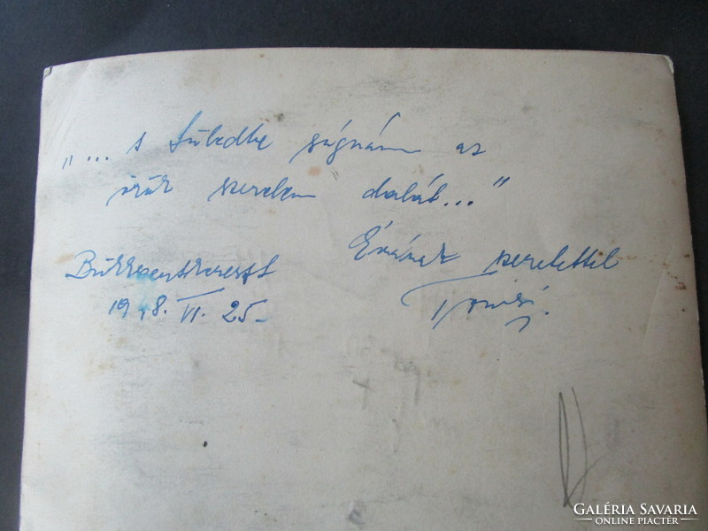 1948 BÜKKSZENTKERESZT DEDIKÁLT ALÁÍRT JELZETT MŰVÉSZ FOTÓ MŰTEREMI VAJON KI LEHET FELFEDEZENDŐ