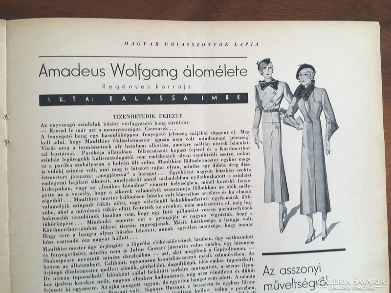 Hungarian ladies' magazine 1934. October 10, Xi. Year, 29. Number