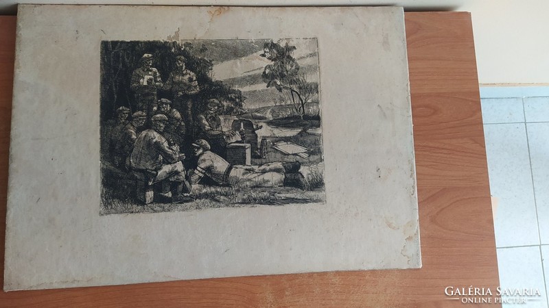 (K) old communist etching military 3