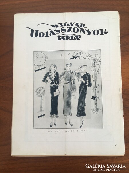 Hungarian ladies' magazine 1934. October 10, Xi. Year, 29. Number
