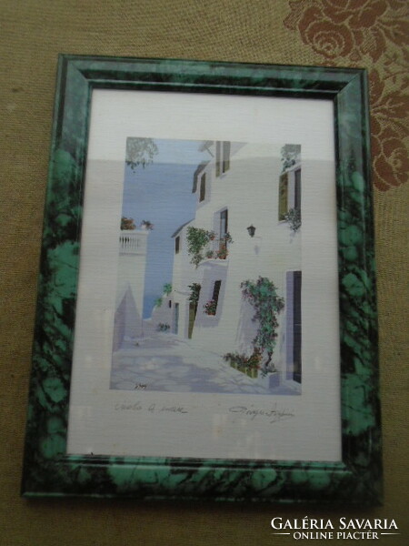 From world famous artist giorgio zuppini watercolor print signed and titled in pencil