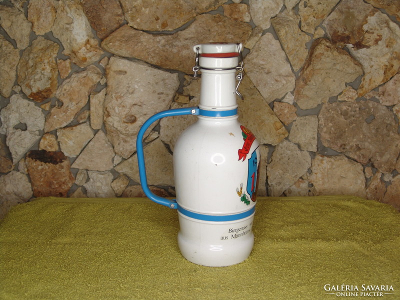 Old porcelain beer jug