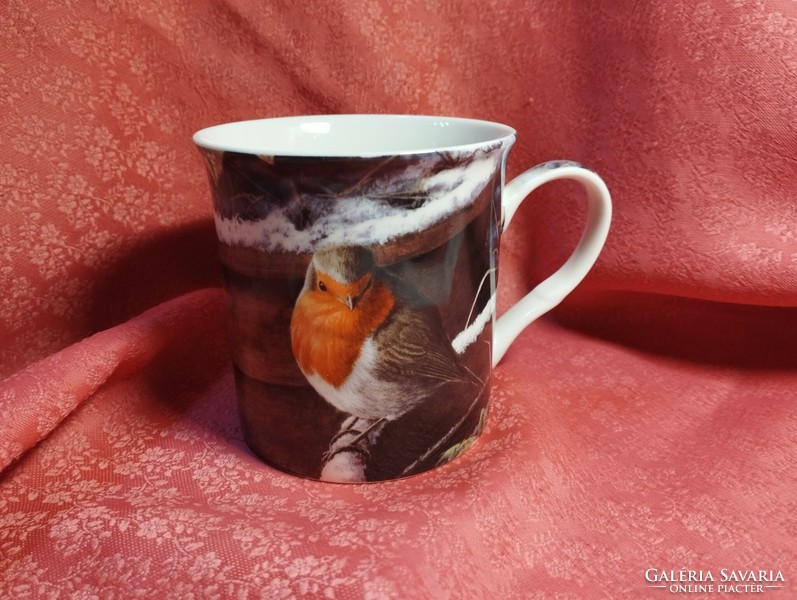 Beautiful bird porcelain tea cup and mug
