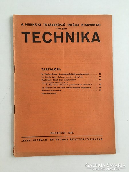 Technology - publications of the Institute of Advanced Engineering, 1946. Booklet 246