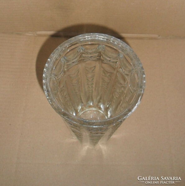 Retro üveg váza 19 cm magas.