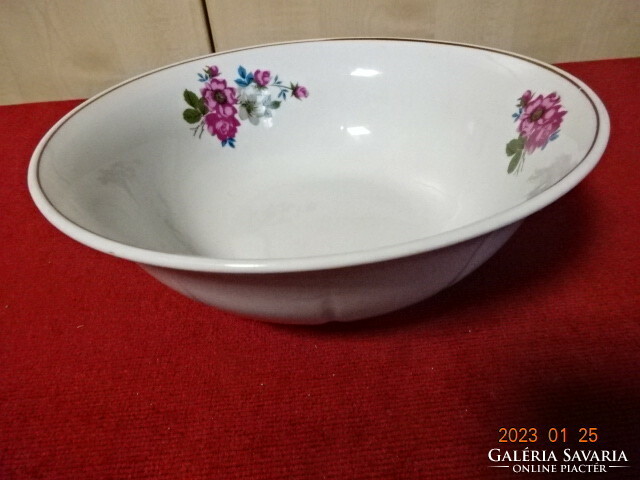 North Korean porcelain bowl, rose pattern, diameter 19.3 cm. He has! Jokai.