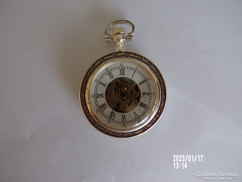 Silver plated pocket watch