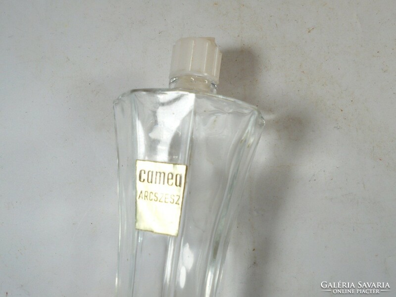 Retro old khv camea face lotion glass bottle with plastic cap - 80 ml - approx. From the 1970s