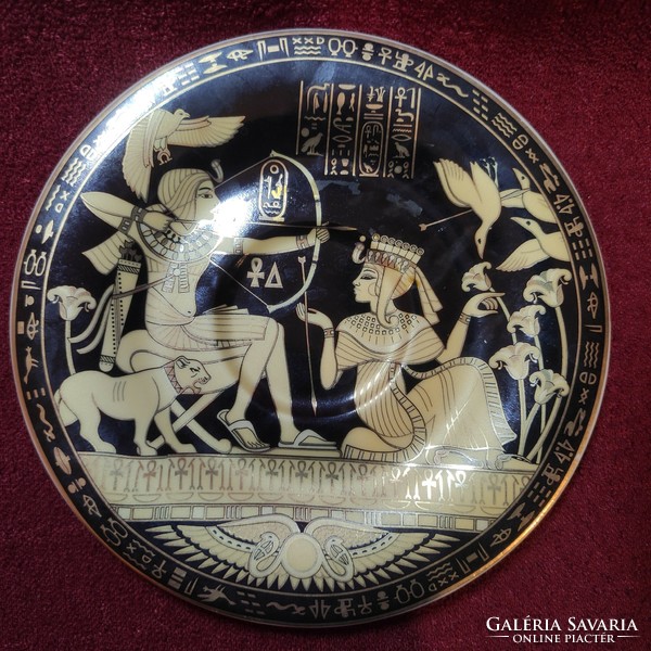 Egyptian fathy mahmoud porcelain plate