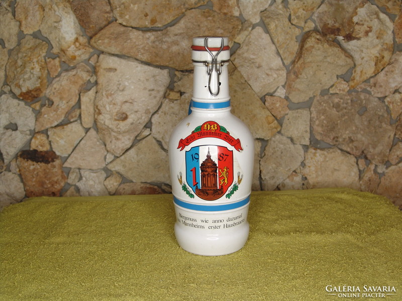 Old porcelain beer jug