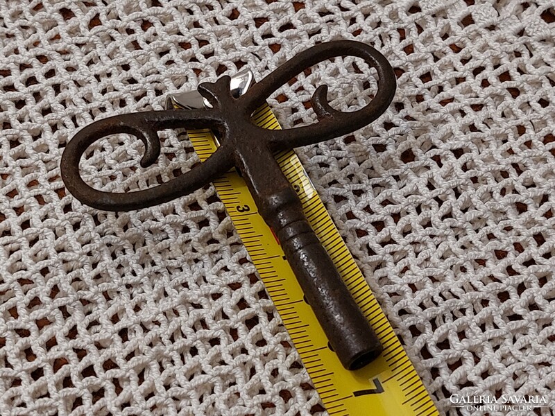 Antique wrought iron watch key