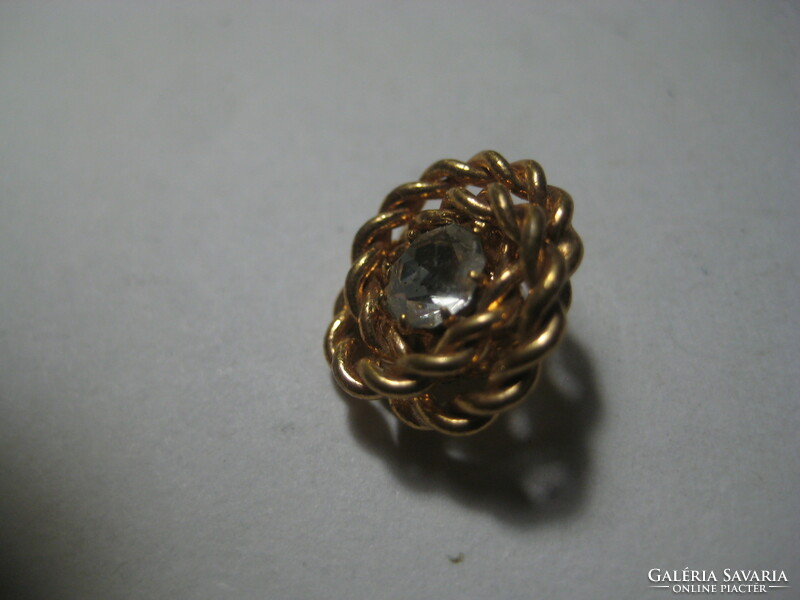 Metal buttons, gold-plated, 2 pcs., 17 and 12 mm