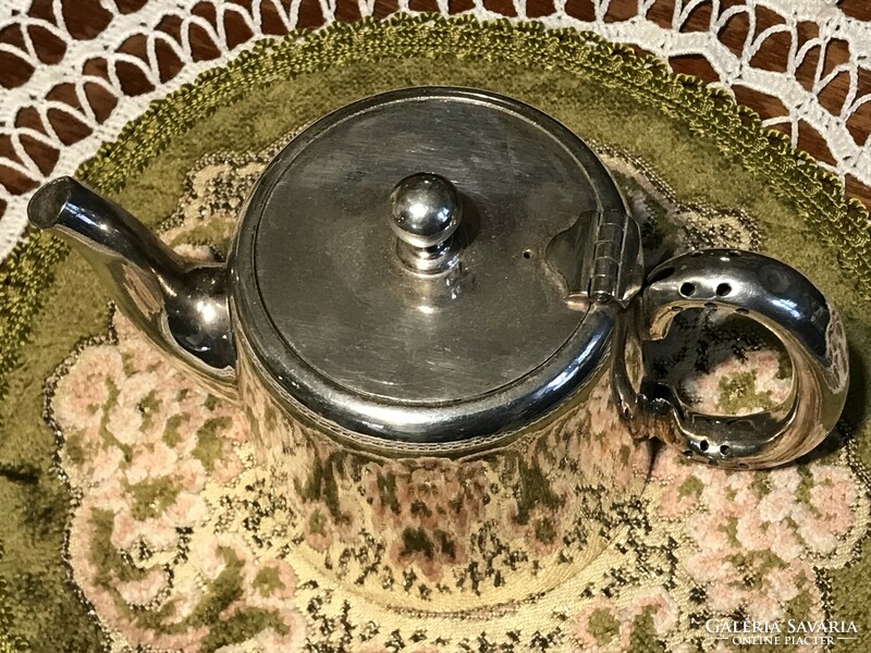 Beautiful, art deco, antique, 100-year-old, silver-plated, tea or coffee pot, classic style