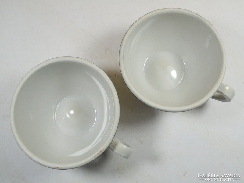 Antik régi jelzett Zsolnay porcelán bögre csésze 2 db