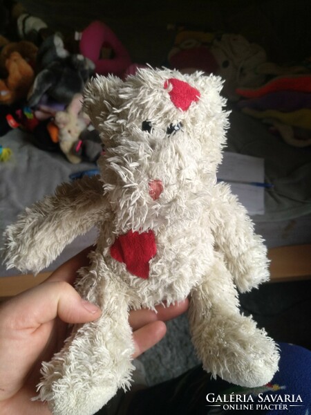 Teddy bear with heart, plush toy, negotiable