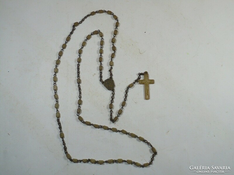 Old rosary copper and plastic