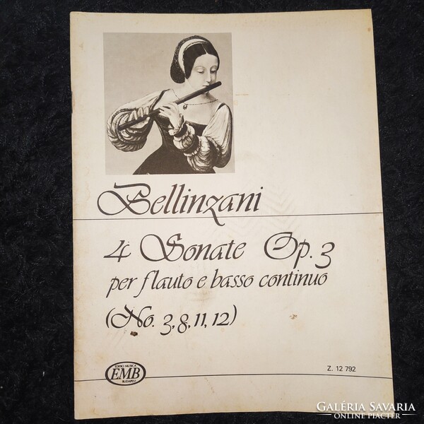 Bellinzani 4 Sonate Op.3 per flauto e basso continuo (No.3.8.11.12.) (kotta)