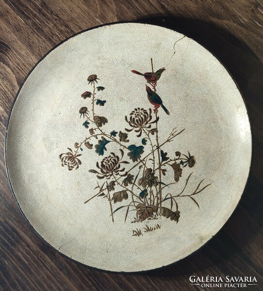 Hand painted lacquer plate