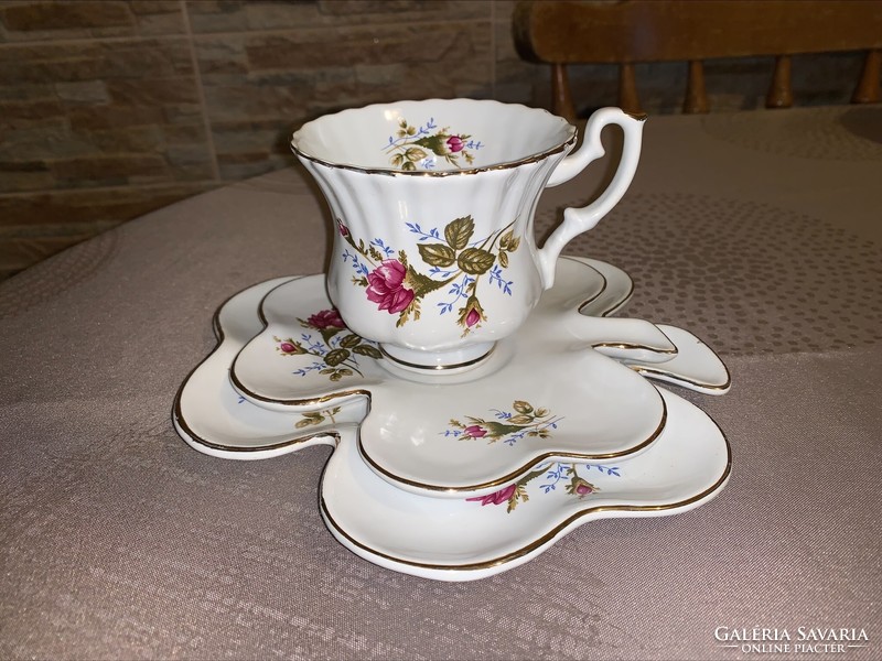 Polish rosy breakfast dish with shamrock-shaped coaster